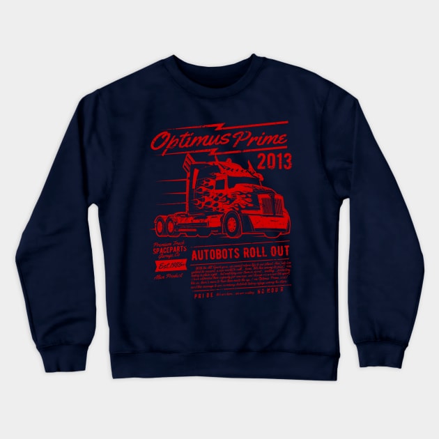 Space Truck Crewneck Sweatshirt by gastaocared